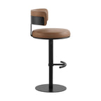 Cayla Modern Adjustable Height Swivel Barstool