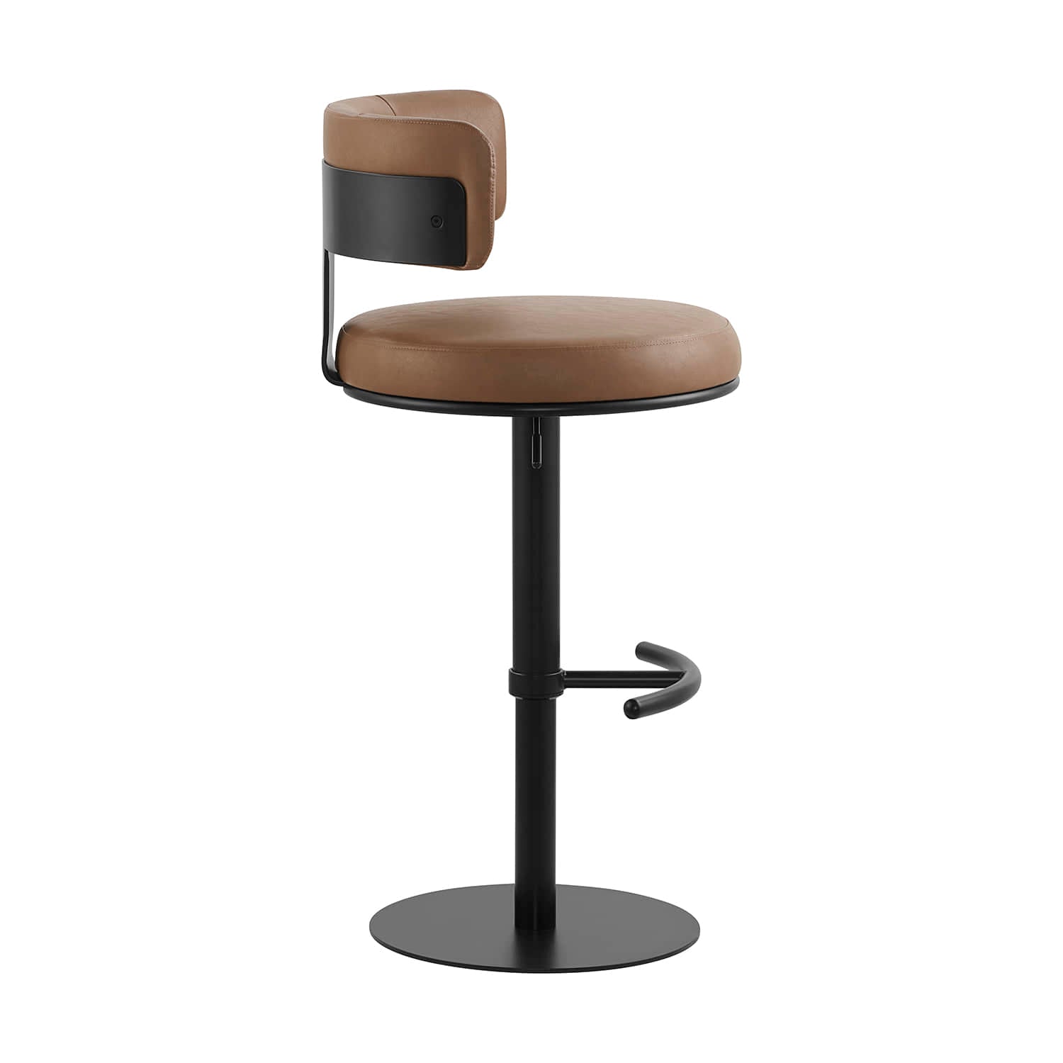 Cayla Modern Adjustable Height Swivel Barstool