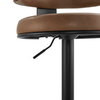 Cayla Modern Adjustable Height Swivel Barstool