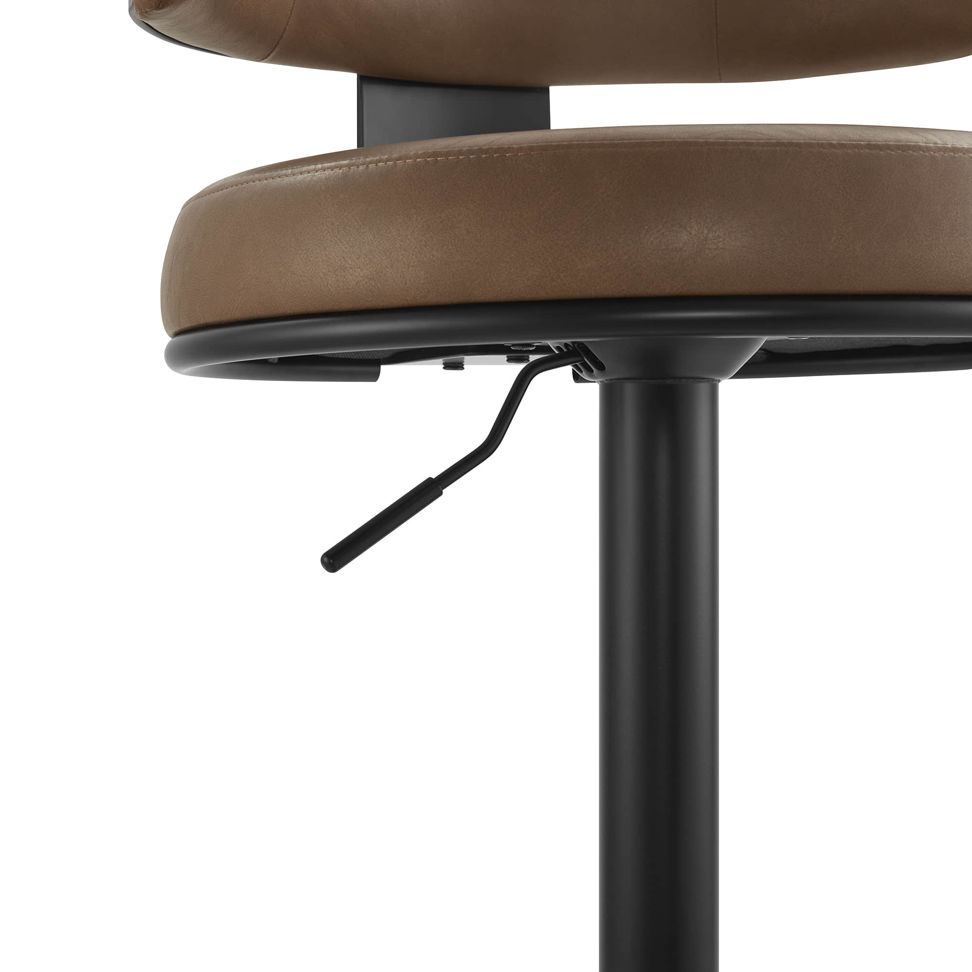 Cayla Modern Adjustable Height Swivel Barstool