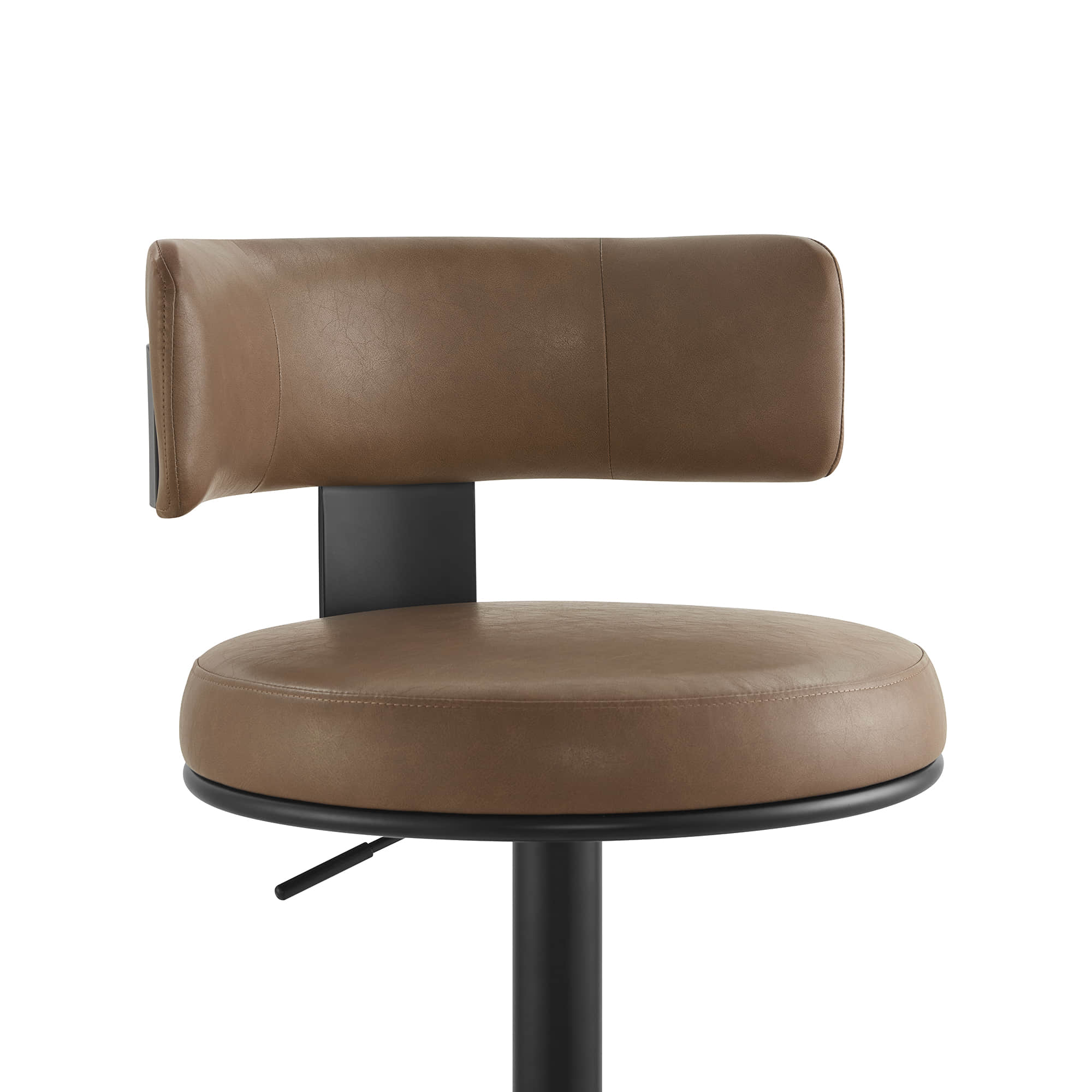 Cayla Modern Adjustable Height Swivel Barstool