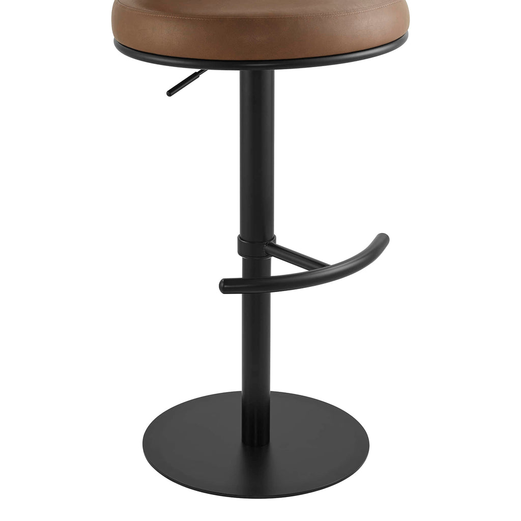Cayla Modern Adjustable Height Swivel Barstool