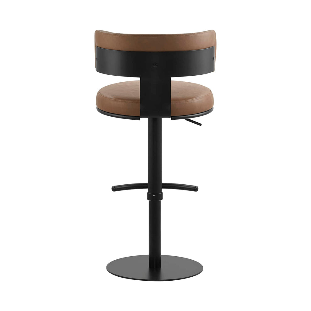 Cayla Modern Adjustable Height Swivel Barstool