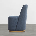 Lilibet Wingback Rolling Dining Chair With Casters