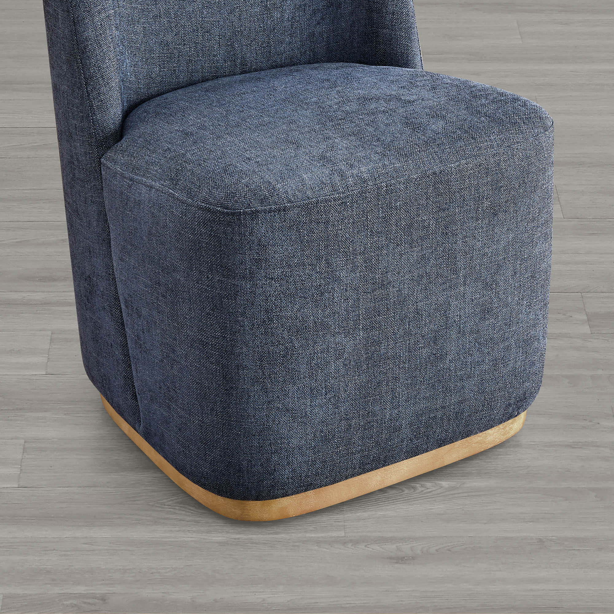 Lilibet Wingback Rolling Dining Chair With Casters