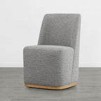 Lilibet Wingback Rolling Dining Chair With Casters
