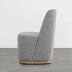 Lilibet Wingback Rolling Dining Chair With Casters