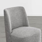 Lilibet Wingback Rolling Dining Chair With Casters