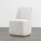 Lilibet Wingback Rolling Dining Chair With Casters