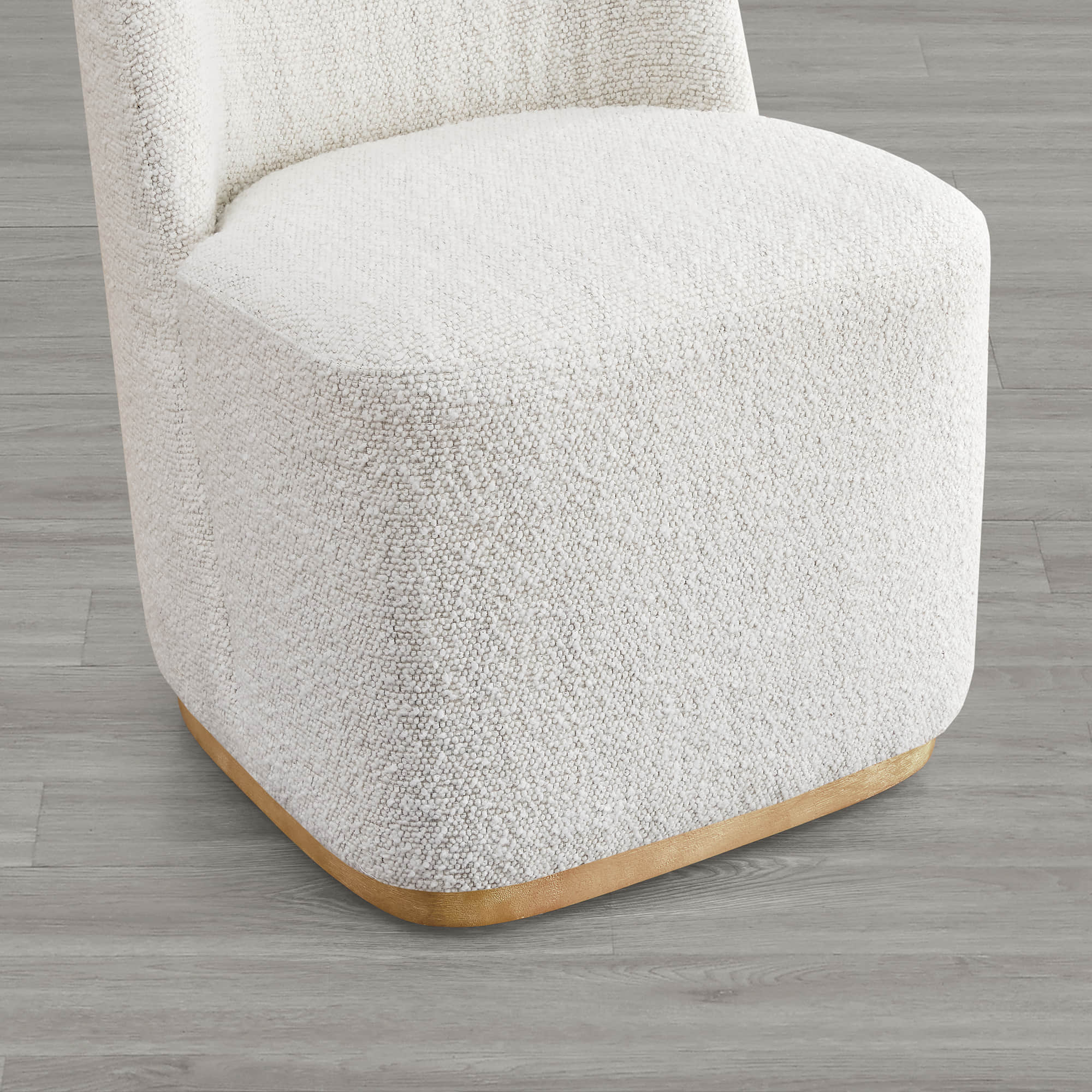 Lilibet Wingback Rolling Dining Chair With Casters