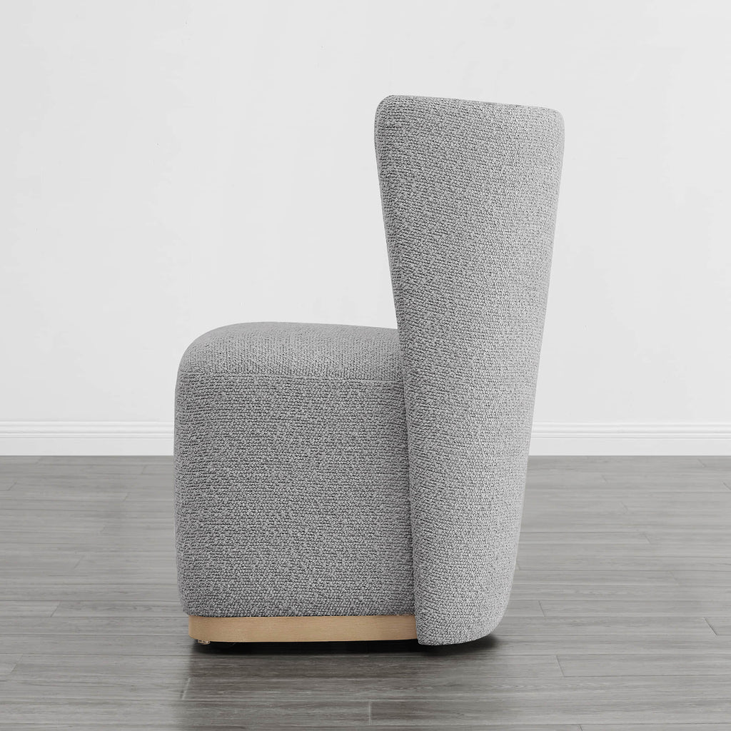 Lilibet Wingback Rolling Dining Chair With Casters