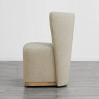 Lilibet Wingback Rolling Dining Chair With Casters