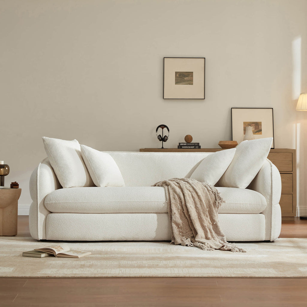 Dane Deep Seat Sofa with Tufted Sculptural Design