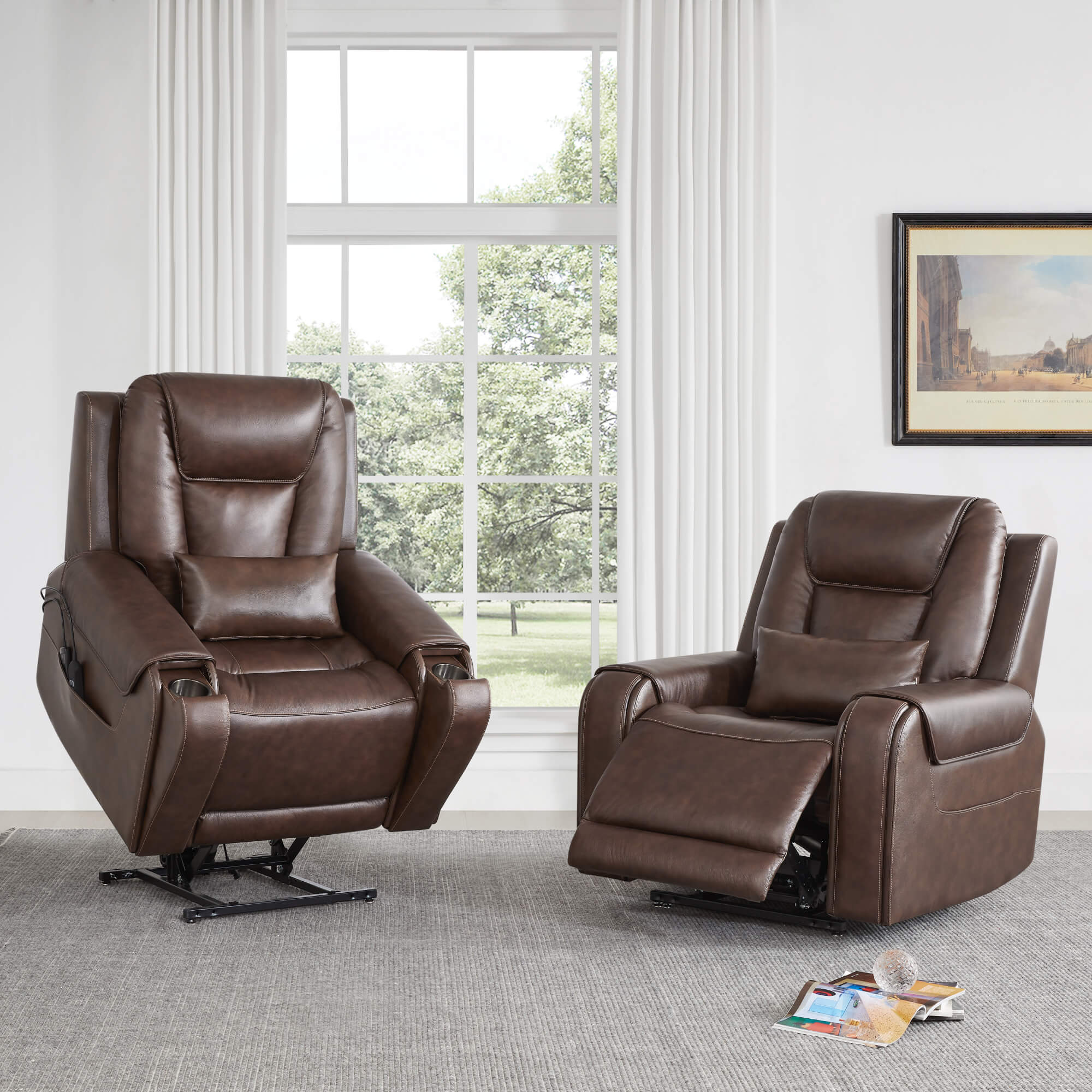 Davin Power Lift Assist Infinite Position Recliner