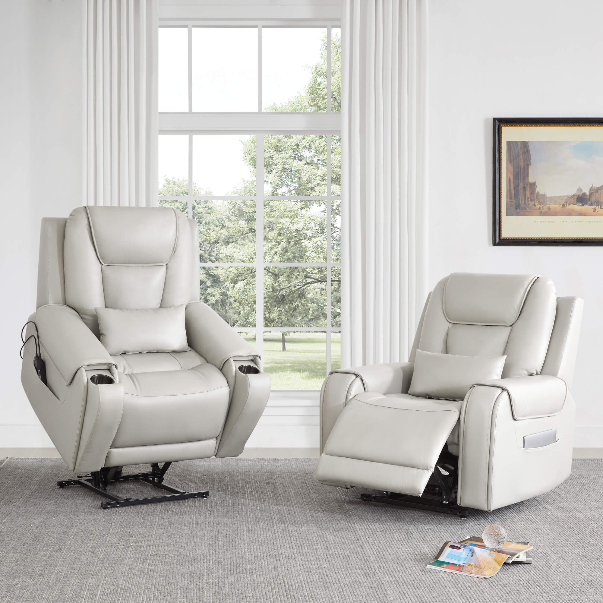 Davin Power Lift Assist Infinite Position Recliner