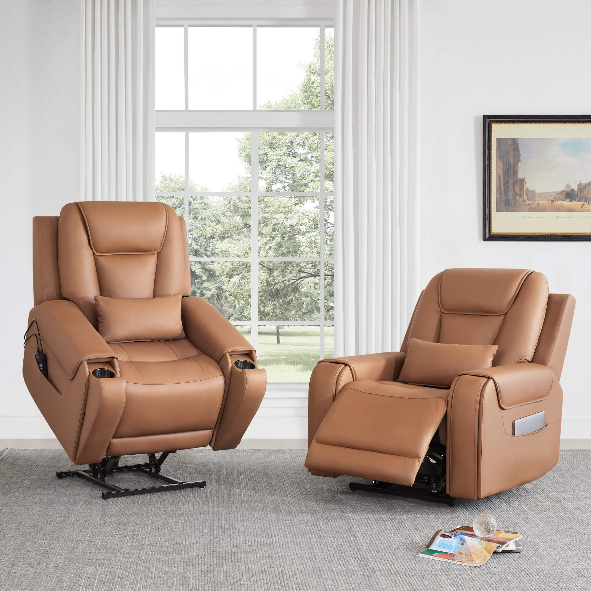 Davin Power Lift Assist Infinite Position Recliner