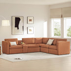 Delaney 5-Seat V Shaped Modular Sofa Chaise