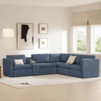 Delaney 5-Seat V Shaped Modular Sofa Chaise