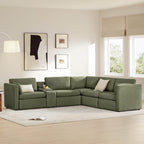 Delaney 5-Seat V Shaped Modular Sofa Chaise