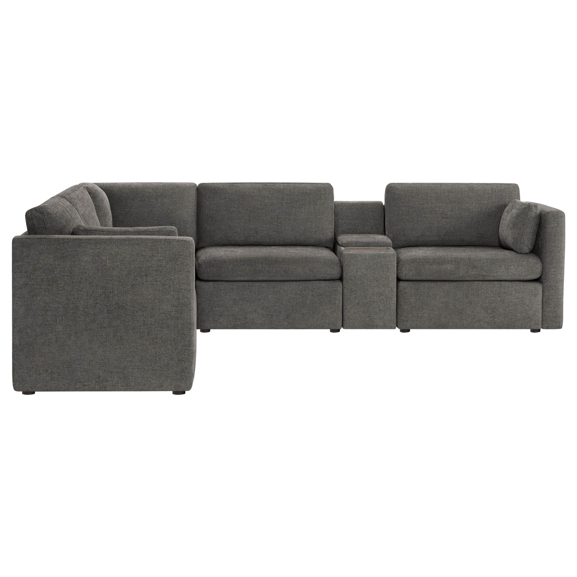Delaney 5-Seat V Shaped Modular Sofa Chaise