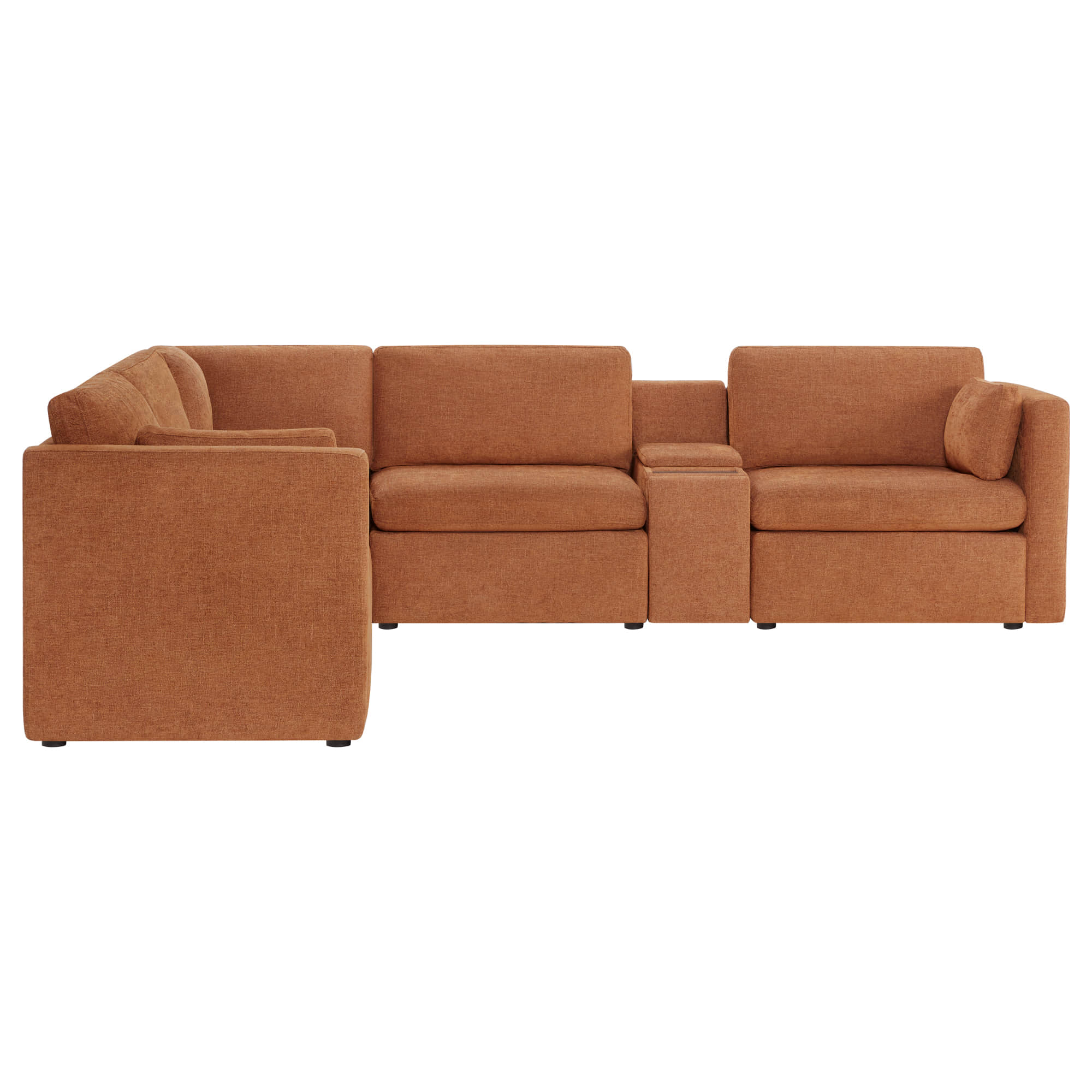 Delaney 5-Seat V Shaped Modular Sofa Chaise