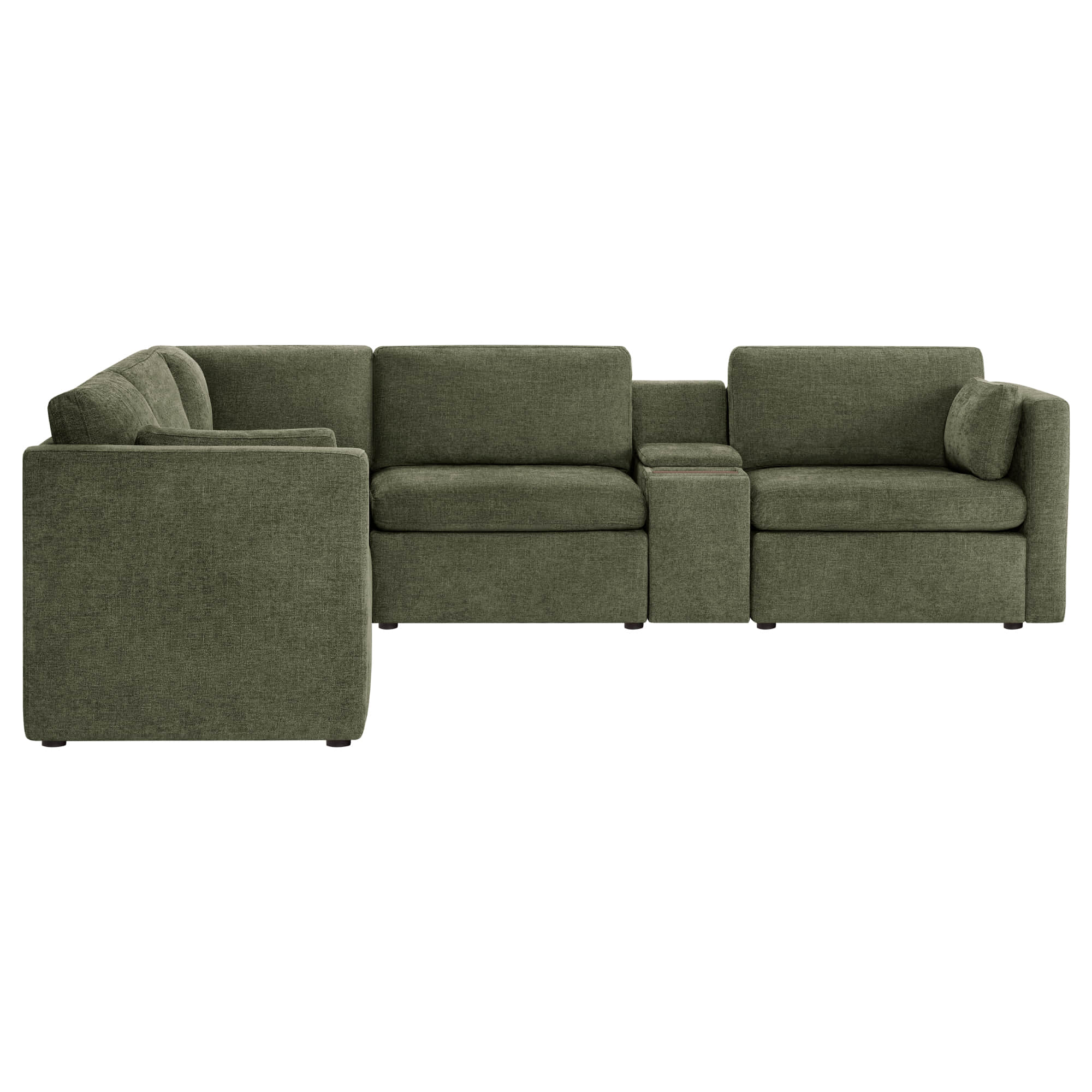 Delaney 5-Seat V Shaped Modular Sofa Chaise