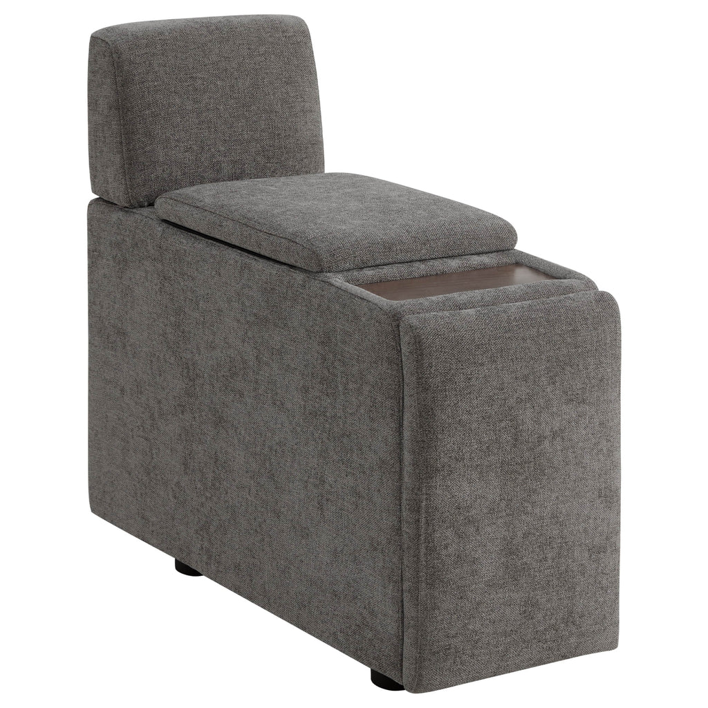 Delaney 6-Seat Modular Sofa Chaise with Storage Ottomans