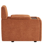 Delaney 5-Seat Modular Sofa Chaise with Storage Ottomans