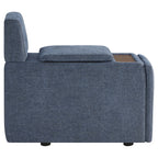 Delaney 4-Seat Modular Sofa Chaise with Storage Ottoman
