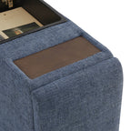 Delaney 4-Seat Modular Sofa Chaise with Storage Ottoman