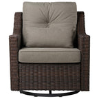 Elara Rattan Outdoor Rocking Swivel Accent Chair