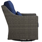 Elara Rattan Outdoor Rocking Swivel Accent Chair
