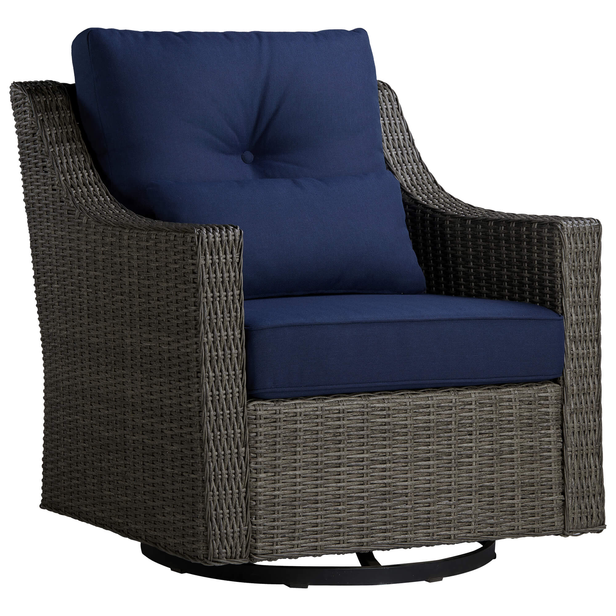 Elara Rattan Outdoor Rocking Swivel Accent Chair