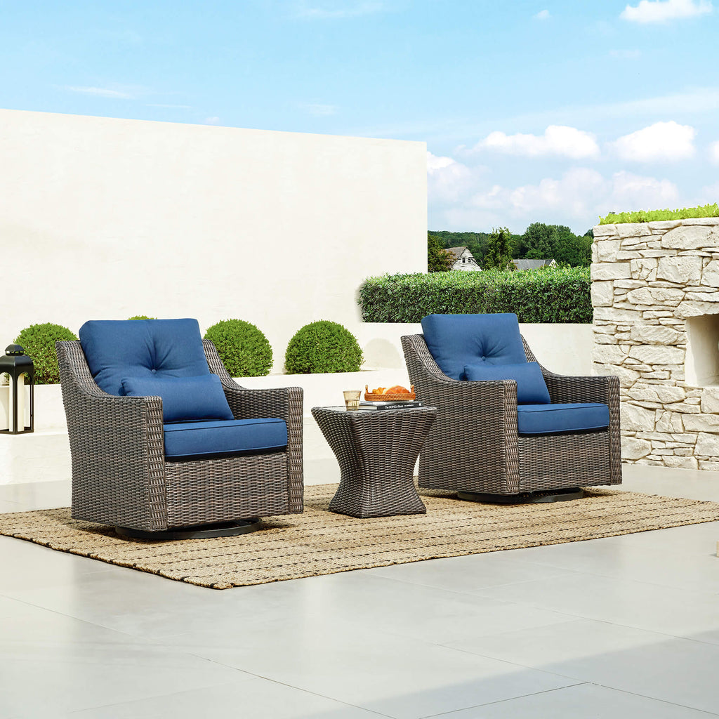 Elara Rattan Outdoor Bistro Set