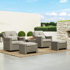 Elara Rattan Outdoor 5-Piece Patio Set