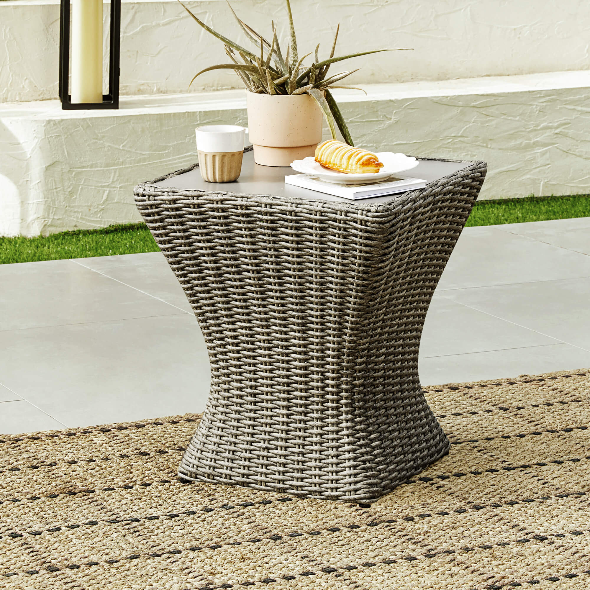 Elara Rattan Outdoor Bistro Set