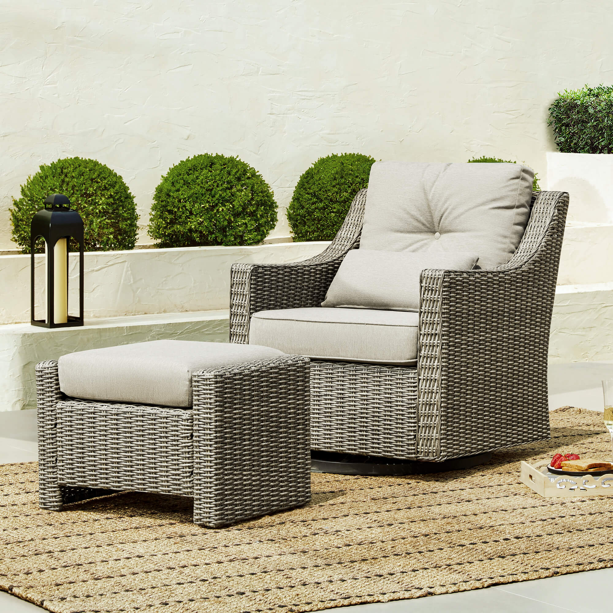Elara Rattan Outdoor 5-Piece Patio Set