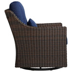 Elara Rattan Outdoor Rocking Swivel Accent Chair