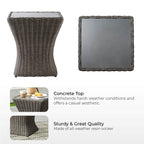 Elara Rattan Outdoor Side Table