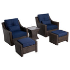Elara Rattan Outdoor 5-Piece Patio Set