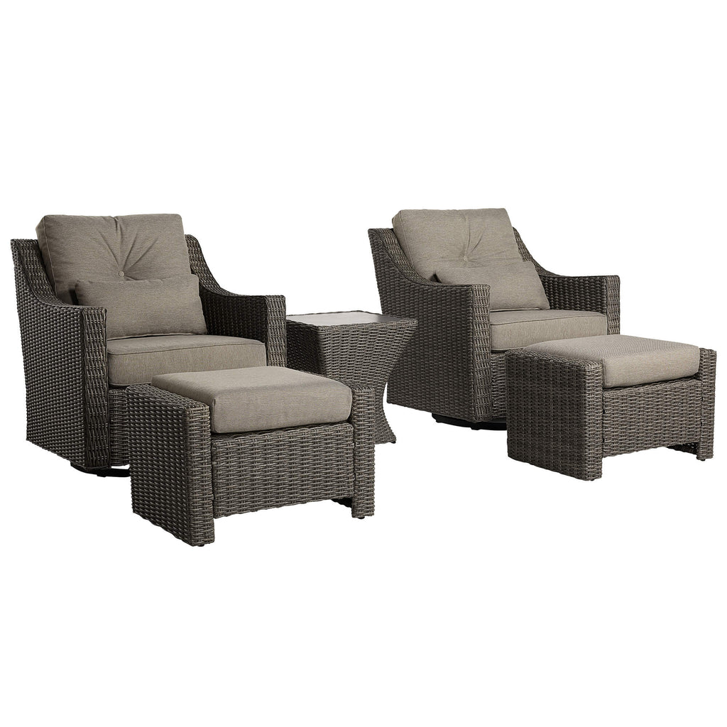 Elara Rattan Outdoor 5-Piece Patio Set