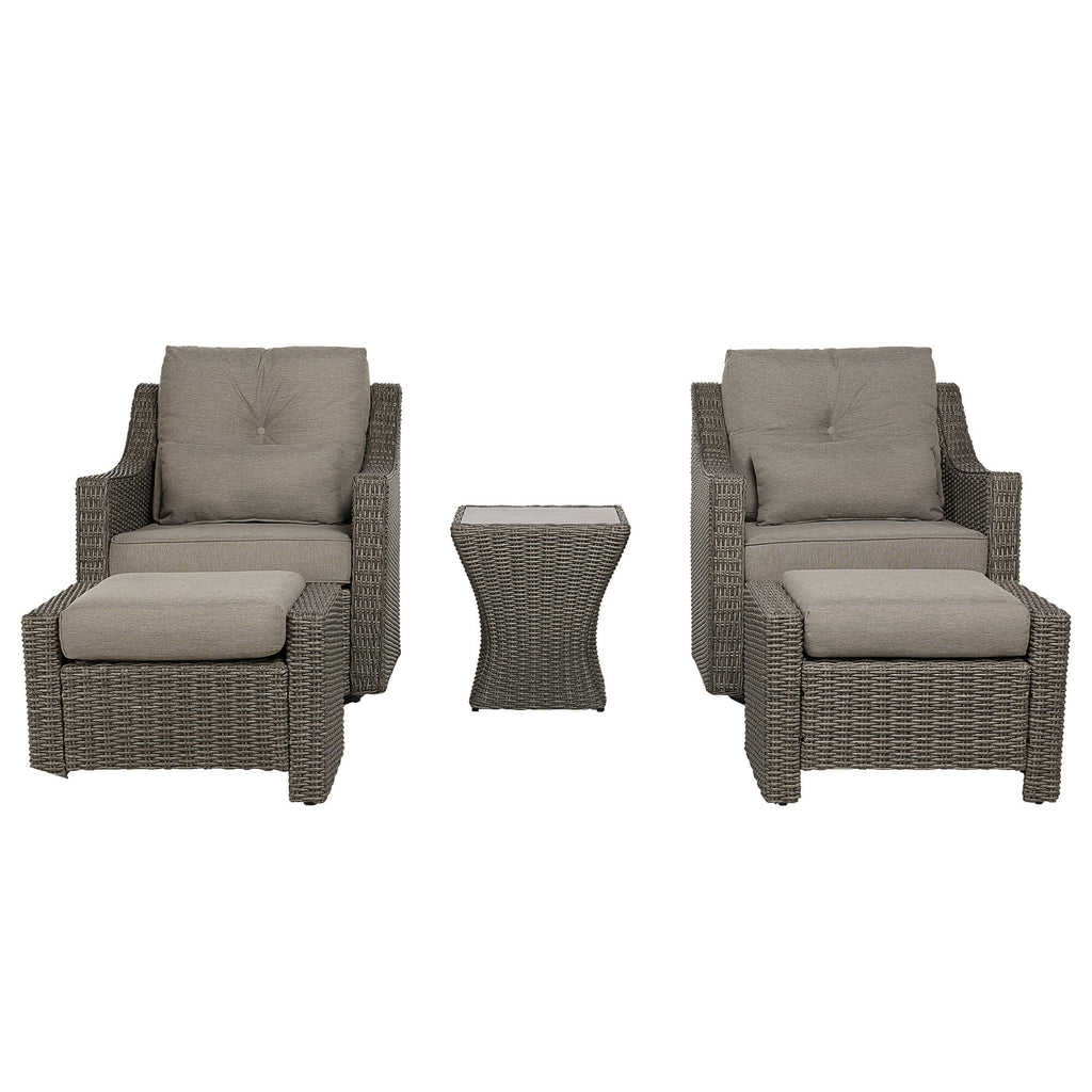 Elara Rattan Outdoor 5-Piece Patio Set