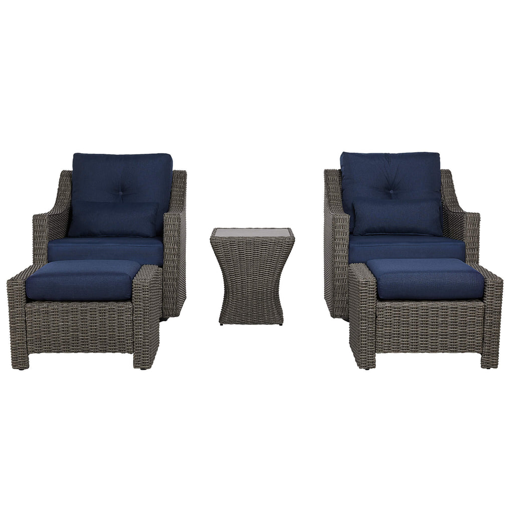Elara Rattan Outdoor 5-Piece Patio Set