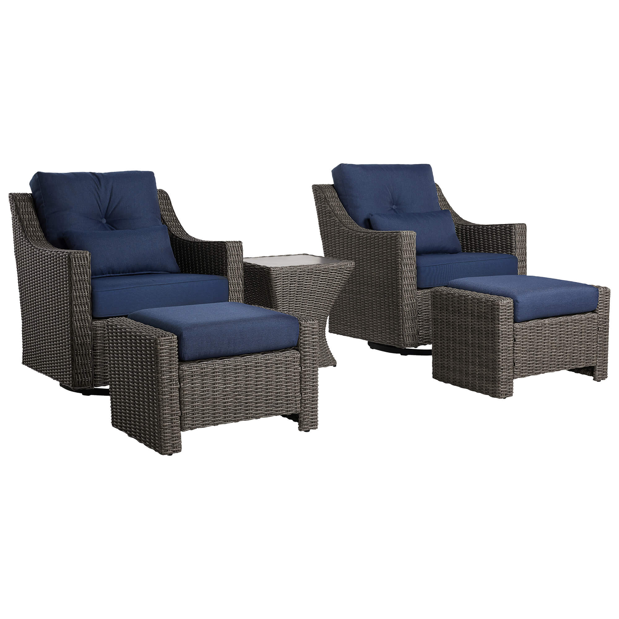 Elara Rattan Outdoor 5-Piece Patio Set
