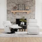 Elysian Power Swivel Nursery Glider Recliner with Adjustable Headrest