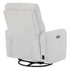 Elysian Power Swivel Nursery Glider Recliner with Adjustable Headrest