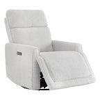 Elysian Power Swivel Nursery Glider Recliner with Adjustable Headrest