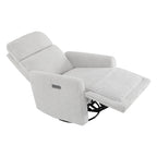 Elysian Power Swivel Nursery Glider Recliner with Adjustable Headrest