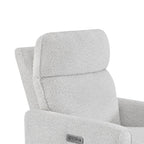 Elysian Power Swivel Nursery Glider Recliner with Adjustable Headrest