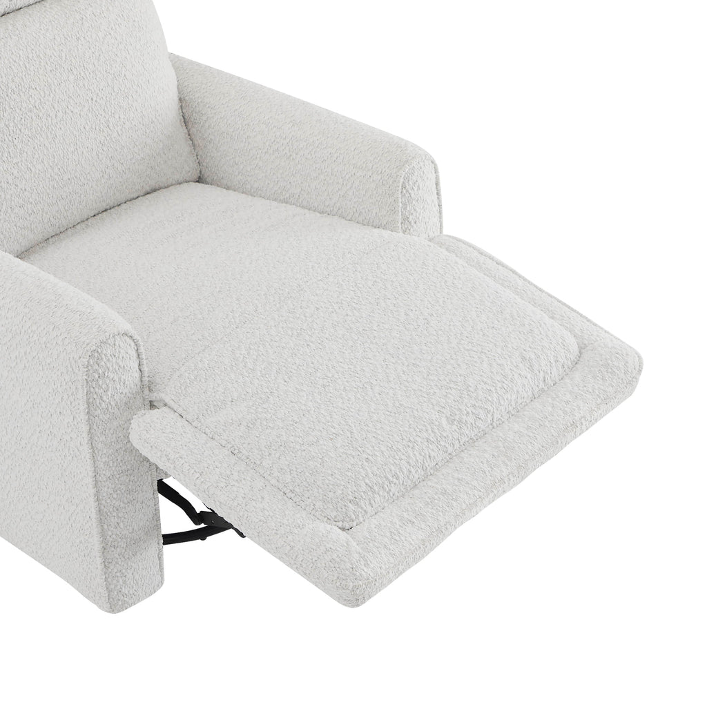 Elysian Power Swivel Nursery Glider Recliner with Adjustable Headrest
